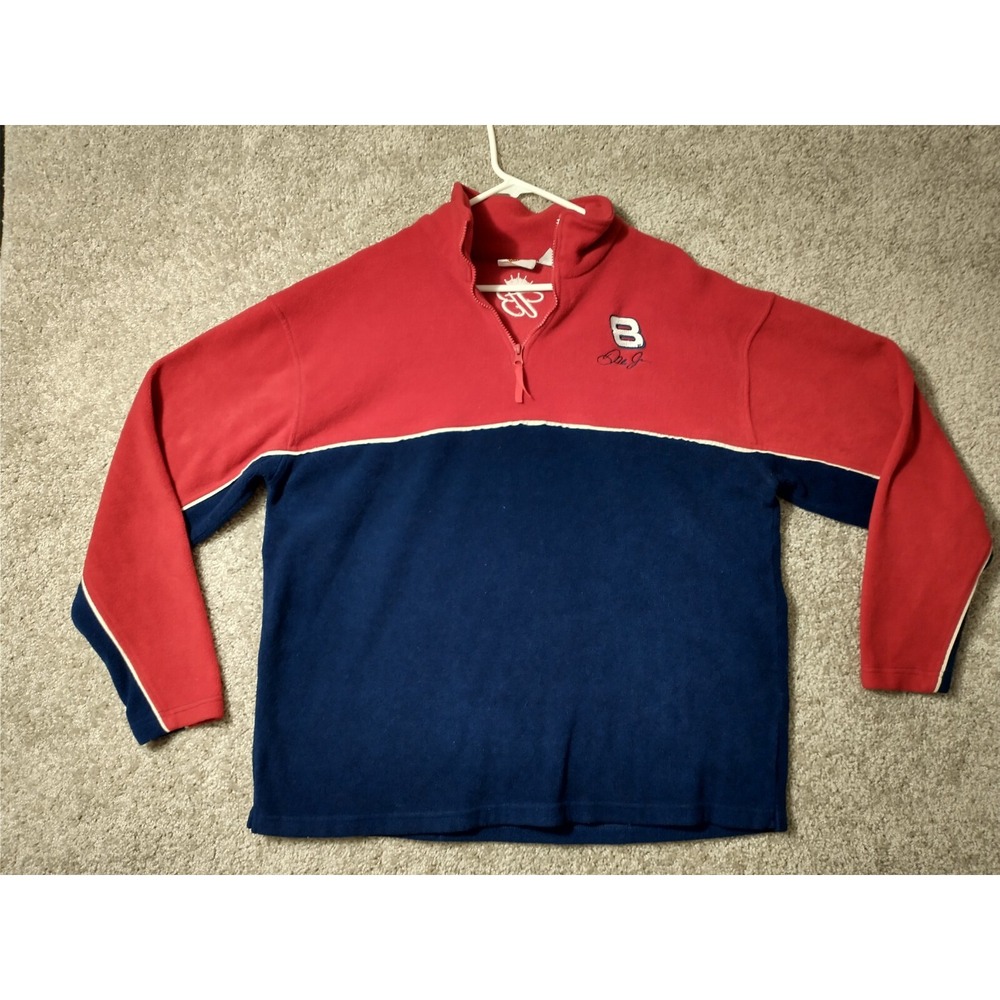 NASCAR Dale Earnhardt Jr. Sweater Mens XL Budweiser #8 Fleece Winners Circle